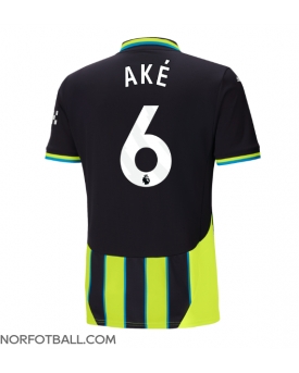 Billige Fotballdrakt Manchester City Nathan Ake #6 Replika Bortedrakt 2024-25 Kortermet